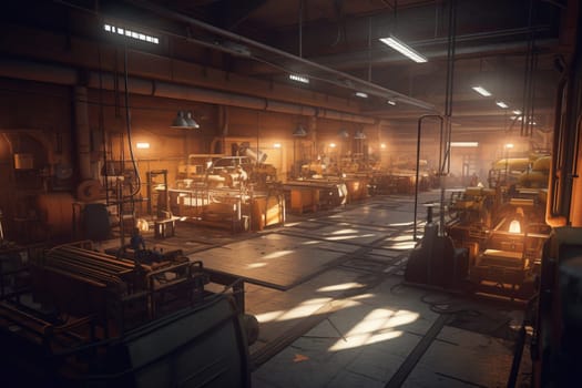 In this hive of activity, machinery hums and workers toil as they create products of the highest quality and precision. Each employee is skilled in their craft, and the environment is one of constant innovation, where new ideas and techniques are continually tested and refined. (generative AI)