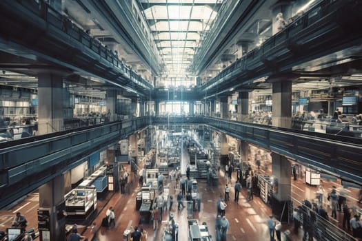The stock exchange floor is a frenzy of activity, with traders frantically buying and selling shares in real time. The pressure is high and the stakes are even higher, as fortunes can be made or lost in the blink of an eye. This is where the business world meets head-on. (generative AI)