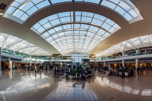 The globalized world has made air travel more accessible and widespread than ever before. This bustling airport is a hub of international travel, connecting people from all corners of the world to exotic destinations and new adventures. Whether you're a seasoned traveler or a first-time flyer, the excitement of air travel is a universal experience. (generative AI)