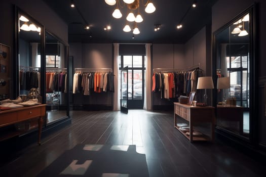 In the heart of a trendy shopping district, this chic boutique stands out as a symbol of style and luxury. With its carefully curated selection of high-end products and attention to detail in its decor and presentation, it draws in customers from around the world. (generative AI)