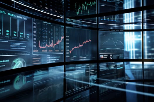 In a sophisticated and sleek office, a financial analyst uses advanced analytics to predict the stock market trends. The environment is calm and professional, with a deep focus on data and analysis. The future of the stock market is at stake, and every minute decision counts. (generative AI)