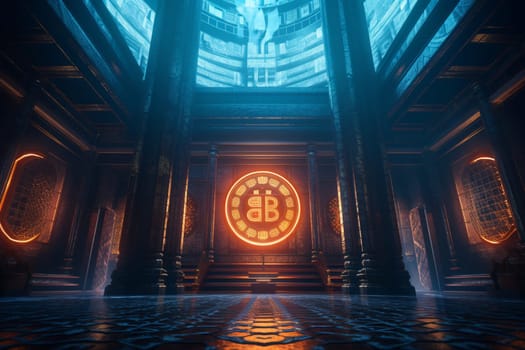 The world of finance is constantly evolving, and this futuristic institution is at the forefront of that change. Using advanced blockchain technology, they offer unparalleled security and efficiency to clients across the globe. Visitors are left in awe of the sleek, modern design and cutting-edge amenities, making it clear that this is the future of banking. (generative AI)