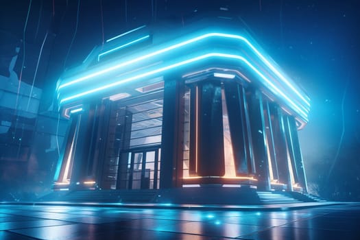 The world of finance is constantly evolving, and this futuristic institution is at the forefront of that change. Using advanced blockchain technology, they offer unparalleled security and efficiency to clients across the globe. Visitors are left in awe of the sleek, modern design and cutting-edge amenities, making it clear that this is the future of banking. (generative AI)