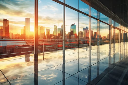 The high-rise building stands tall as a symbol of the business world. With its glass walls reflecting the surrounding skyline, it is a beauty to behold. With a strategic location, it is a hub of commerce and activity, as people come and go in pursuit of their dreams. (generative AI)