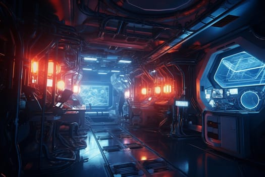 Cutting-edge research takes place in this high-tech laboratory. Scientists work around the clock to make groundbreaking discoveries that will shape the future. (generative AI)