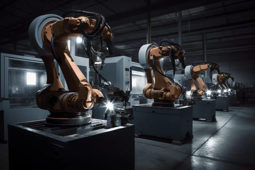 A robotics company at the cutting edge of the field designs advanced machines for a variety of applications, from manufacturing to space exploration. With a focus on innovation and excellence, they aim to push the limits of what is possible and bring transformative technology to the world. (generative AI)