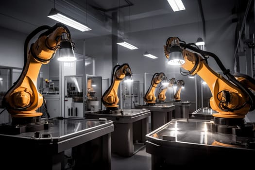 A robotics company at the cutting edge of the field designs advanced machines for a variety of applications, from manufacturing to space exploration. With a focus on innovation and excellence, they aim to push the limits of what is possible and bring transformative technology to the world. (generative AI)