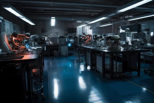 The field of robotics represents the cutting edge of innovation and programming, and this research lab is at the forefront of that field. Engineers and technicians work tirelessly to create intelligent machines that can make our lives easier and more efficient, and visitors leave in awe of the sheer brilliance of these creations. (generative AI)