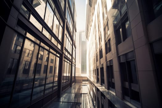 As the engines of finance turn day and night, this world-class financial center provides the infrastructure and expertise needed to manage the wealth and assets of the world's most successful individuals and institutions. The environment is one of efficiency, professionalism, and discretion, as bankers and investors work tirelessly to provide the best returns for their clients. (generative AI)