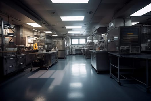 From biotech to nanotech, this laboratory is at the forefront of innovation and discovery, where scientific breakthroughs transform entire industries. As researchers work tirelessly to uncover new knowledge and develop new technologies, the atmosphere is one of precision, rigor, and collaboration. (generative AI)