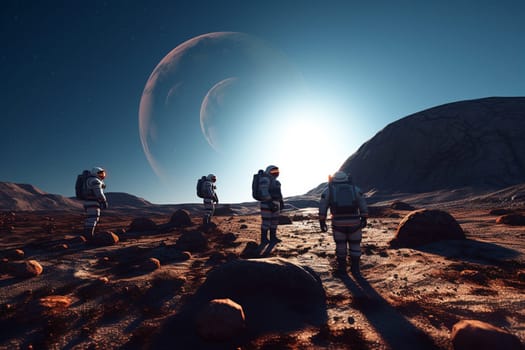 A team of explorers commissioned by a powerful corporation sets foot on a remote planet, determined to find valuable resources and document their findings. As they navigate the strange landscape and confront unexpected challenges, they must rely on their skills and teamwork to achieve their mission and return home safely. (generative AI)