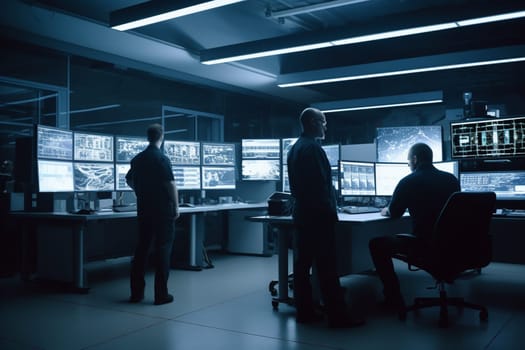 In this highly secure laboratory, a team of developers work on a top-secret project that could change the course of technology forever. With their advanced knowledge and innovative thinking, they are pushing the boundaries of what is possible, ready to unveil their groundbreaking technology to the world. (generative AI)
