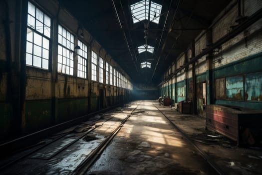 This former industrial space has been transformed into a vibrant hub of creativity and inspiration, where artists and designers come together to share their passions and create new works of art. Amidst the exposed brick, metal beams, and peeling paint, ideas flourish and imaginations run wild. (generative AI)