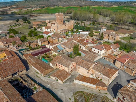 General view of Guijosa, in the province of Soria, judicial district of El Burgo de Osma, Autonomous Community of Castilla y Leon, Spain. it belongs to the municipality of Espeja de San Marcelino.