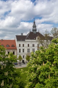Historic building - Town hall in city Valtice, South Moravia, Czech Republic