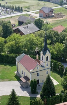 The parish church of St. John the Baptist in Gornji Desinec, Croatia