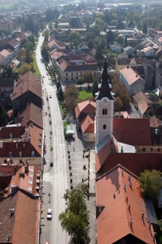 The parish church of St. Anne in Krizevci, Croatia