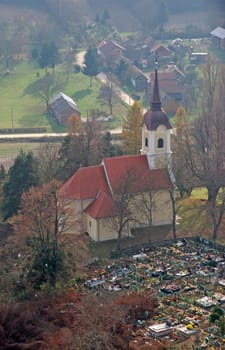 The parish church of Saint Margaret in Gornji Dubovec, Croatia