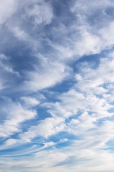 Blue sky background with white clouds