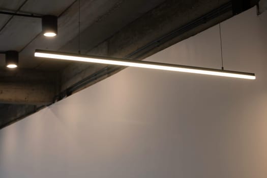 Loft modern black room interior, stock photo