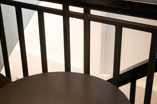 Loft modern black room interior, stock photo
