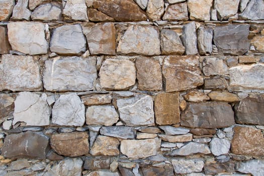 View of a detail of an ancient wall