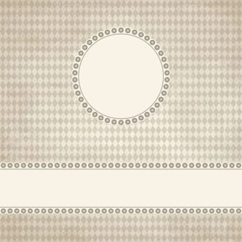 banner and empty patch on dirty brown colored Oktoberfest grunge background