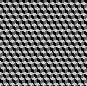 illustration of seamless background with colored optical illusion