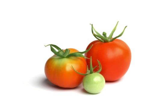 tomato pile isolated on white