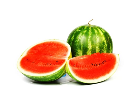 watermelon slice isolated on white