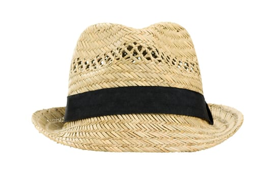 Straw hat, isolated on a white background