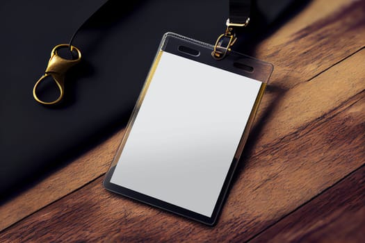Office Badge Mockup - White background