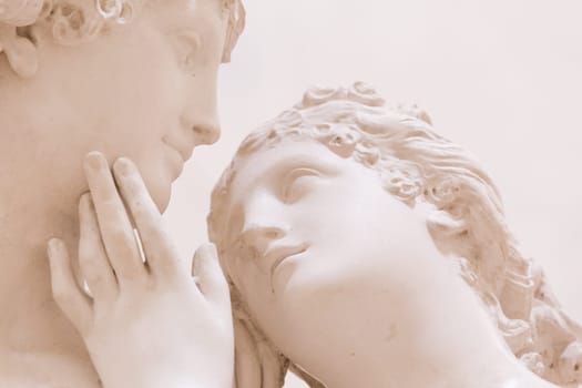 Possagno, Italy - July 2022: Venus and Adonis, work by Antonio Canova, 1794 - Venere e Adone