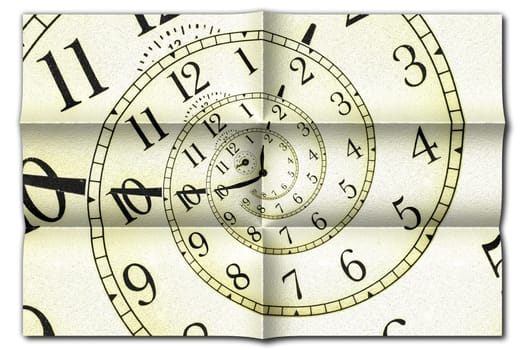 Creative image - hypnotic clock background. Concept of hypnosis, subconscious, suggestion.