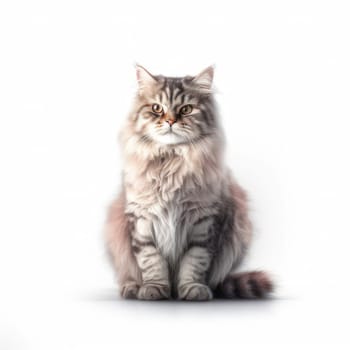 Cat isolated on white