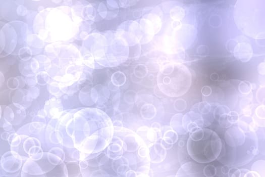 Abstract gradient blue pink violet background texture with blurred white bokeh circles and lights. Space for design. Beautiful backdrop.