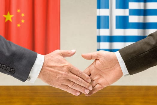 Representatives of China and Greece reach out