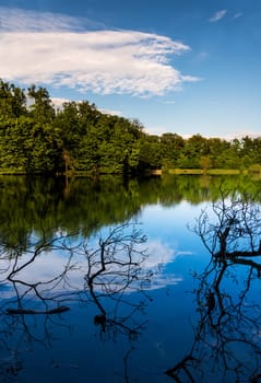 Lake in park - Maksimir, Zagreb