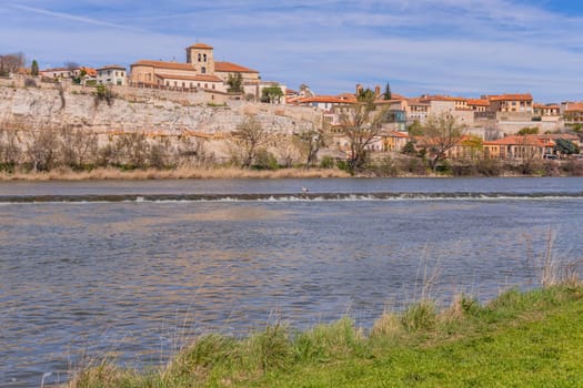 Zamora cathedral, old town and Douro river. Zamora, Spain