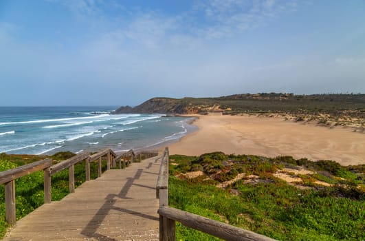 Cliffs in the Algarve West Coast, near Aljezur, Portugal