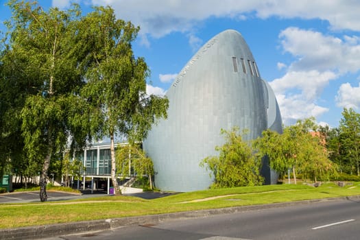 Dublin, Ireland: 20 July 2015 the building of the Tony Ryan Academy, Dublin, Ireland