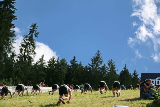 On all fours facing the sky - at the Red Bull 400 - Germany premiere Titisee-Neustadt