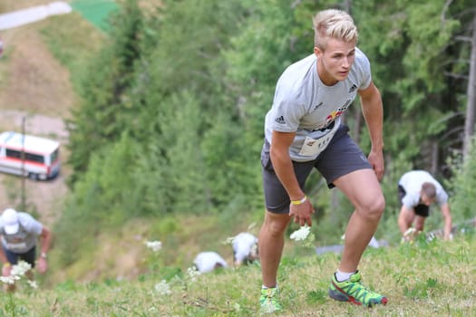 Last climb at the Red Bull 400 - Germany premiere Titisee-Neustadt