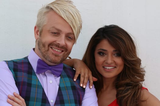 Ross Antony (Saenger / musician) and Maria Voskania (Saengerin / musician) in the ARD TV show "Always Again on Sundays"". The entertainment show on Sunday morning in the Europapark Rust from 26.07.2015"