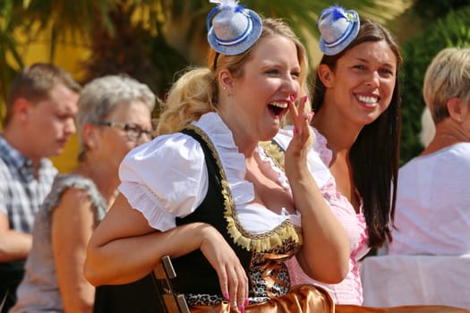 Excited atmosphere in the audience in the ARD TV show "Always Again on Sundays"". The entertainment show on Sunday morning in the Europapark Rust from 26.07.2015"
