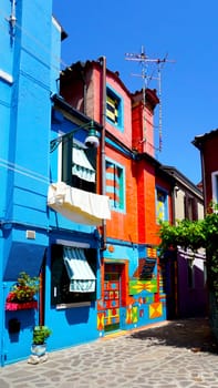 Burano colorful houses, Venice, Italy
