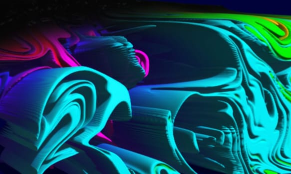 Multicolor Abstract Graphic 3D Background For Illustration