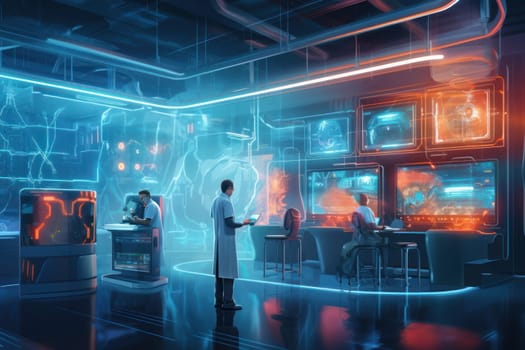 Machine learning algorithms can analyze patient symptoms, medical histories, and laboratory test results to provide doctors with potential diagnoses and treatment recommendations. Generative AI.