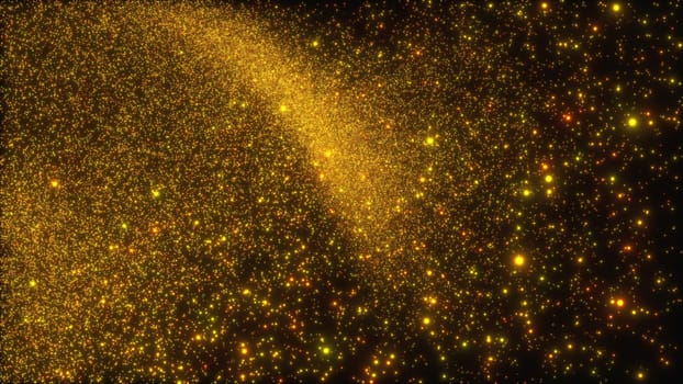 Small gold particles. Computer generated 3d render,Small gold particles. Computer generated 3d render
