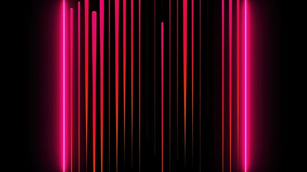 Directional neon lines. Computer generated 3d render